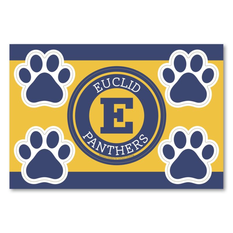 Custom 2 in1 Circle Car Magnet with 4 Paw Prints