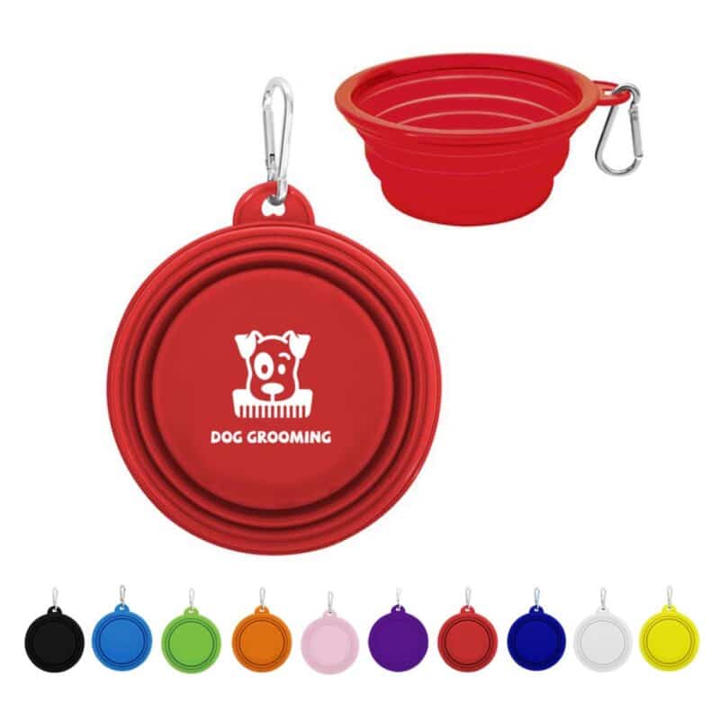 Custom Collapsible Pet Bowl w/Carabiner