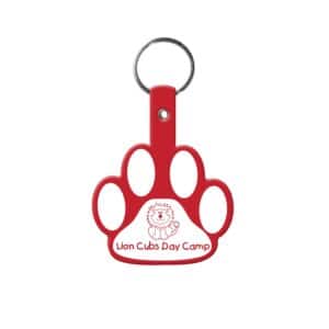 Custom Paw Flexible Key Tag