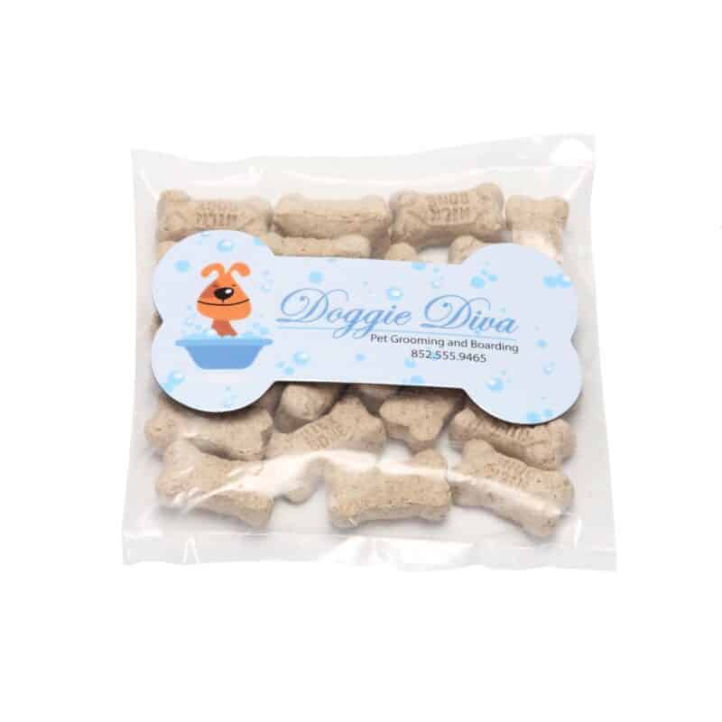 Custom Mini Snack Bag with Bone Magnet Pet Fill