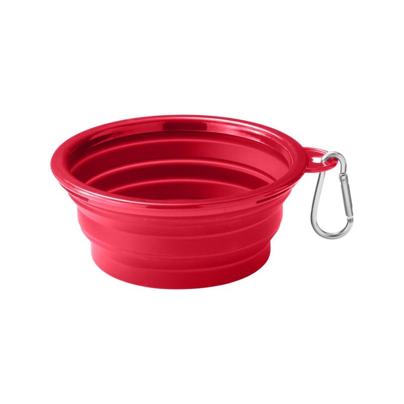 Custom Collapsible Pet Bowl With Carabiner - 4
