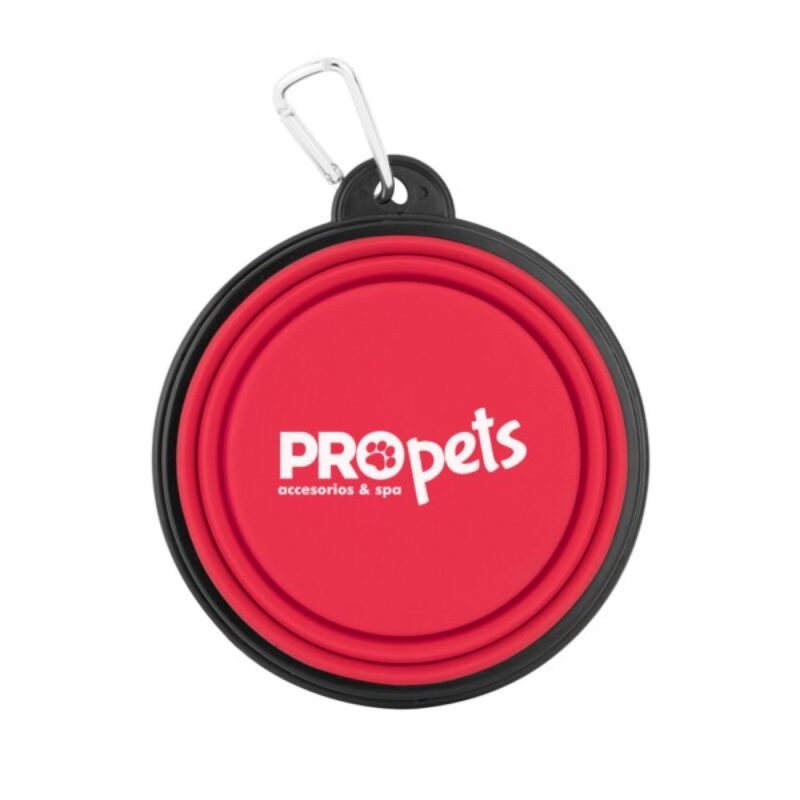 Custom Collapsible Silicone Pet Bowl w/Carabiner - 5