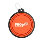 Custom Collapsible Silicone Pet Bowl w/Carabiner - 7