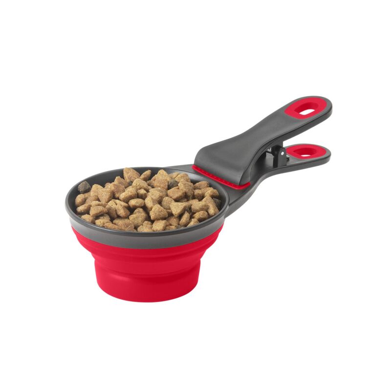 Custom Collapsible Pet Food Scoop & Clip - 1