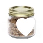 Custom Half Pint Jar w/ Heart Magnet Pet Fill - 3