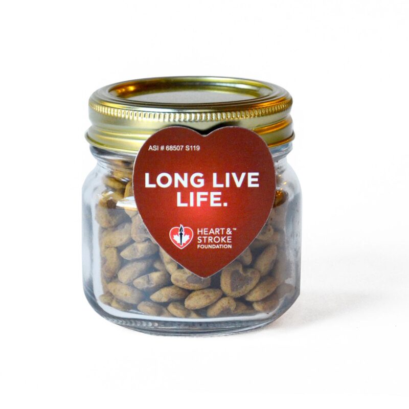 Custom Half Pint Jar w/ Heart Magnet Pet Fill