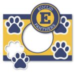 Custom 2 in1 Circle Car Magnet with 4 Paw Prints - 3