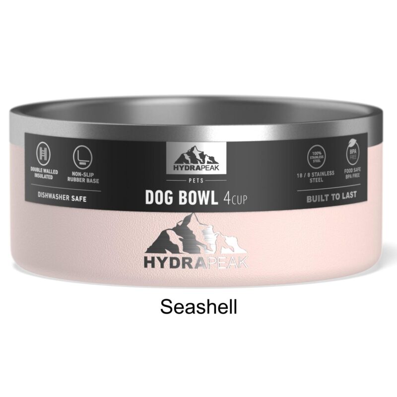 Custom Hydrapeak Pet Bowl - Non Slip Stainless Steel Pet Bowls for Water or Food - 3