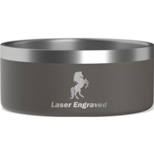 Custom Hydrapeak Pet Bowl - Non Slip Stainless Steel Pet Bowls for Water or Food