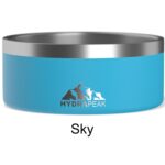 Custom Hydrapeak Pet Bowl - Non Slip Stainless Steel Pet Bowls for Water or Food - 4