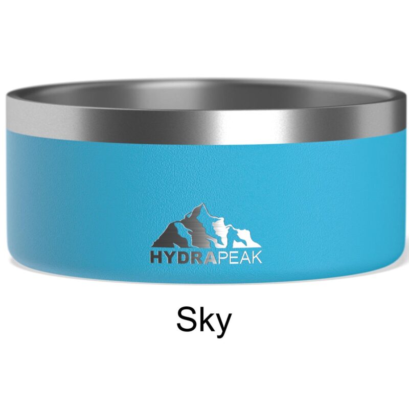 Custom Hydrapeak Pet Bowl - Non Slip Stainless Steel Pet Bowls for Water or Food - 4