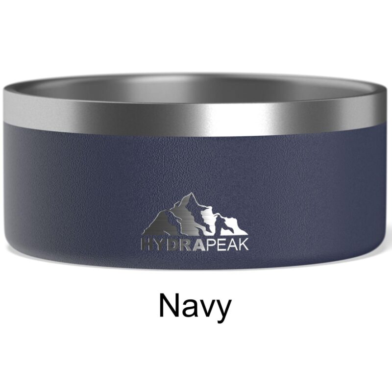 Custom Hydrapeak Pet Bowl - Non Slip Stainless Steel Pet Bowls for Water or Food - 9