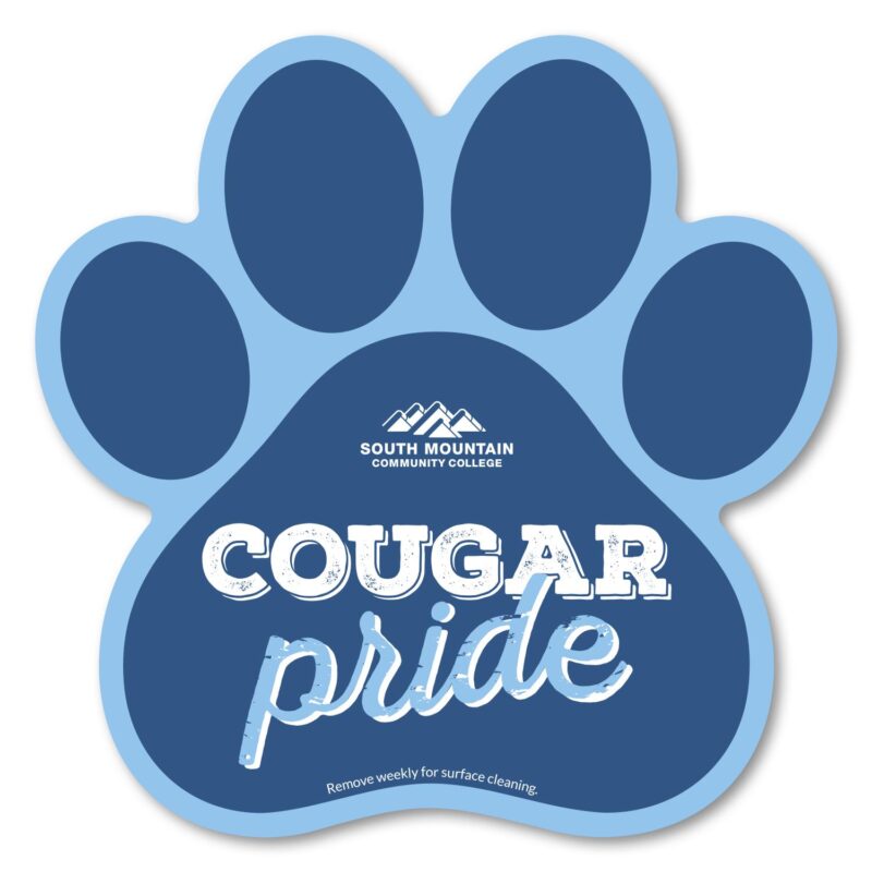 Custom Paw Print Car Magnet 5.75 x 5.75 - 4