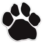 Custom Paw Print Car Sign Magnet - 1