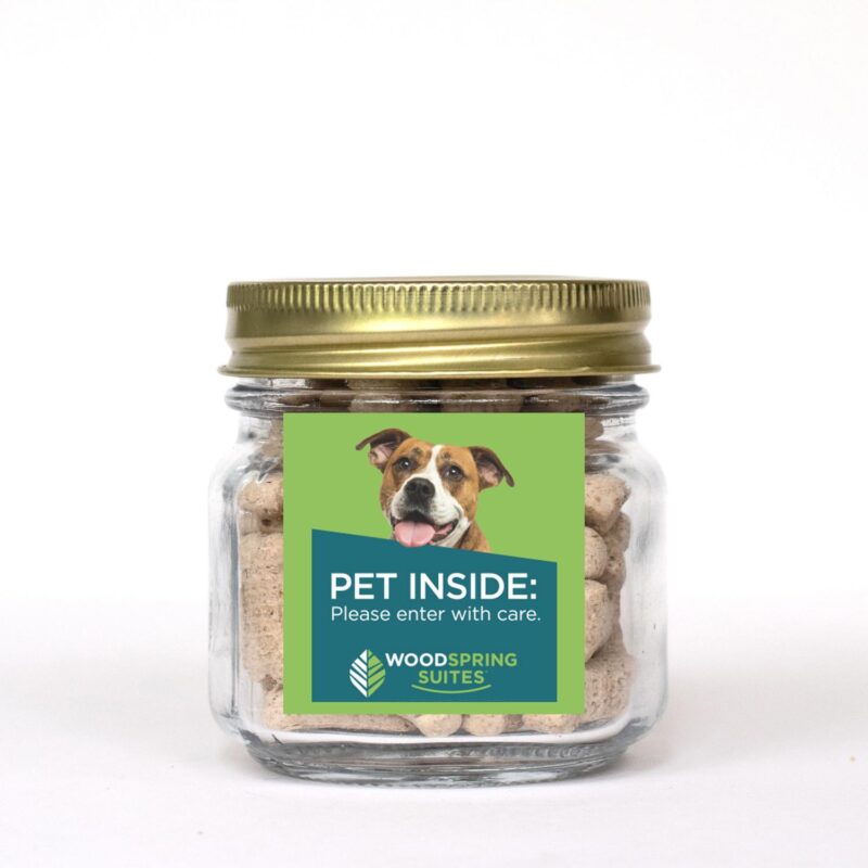 Custom Pint Jar w/ Square Magnet Pet Fill