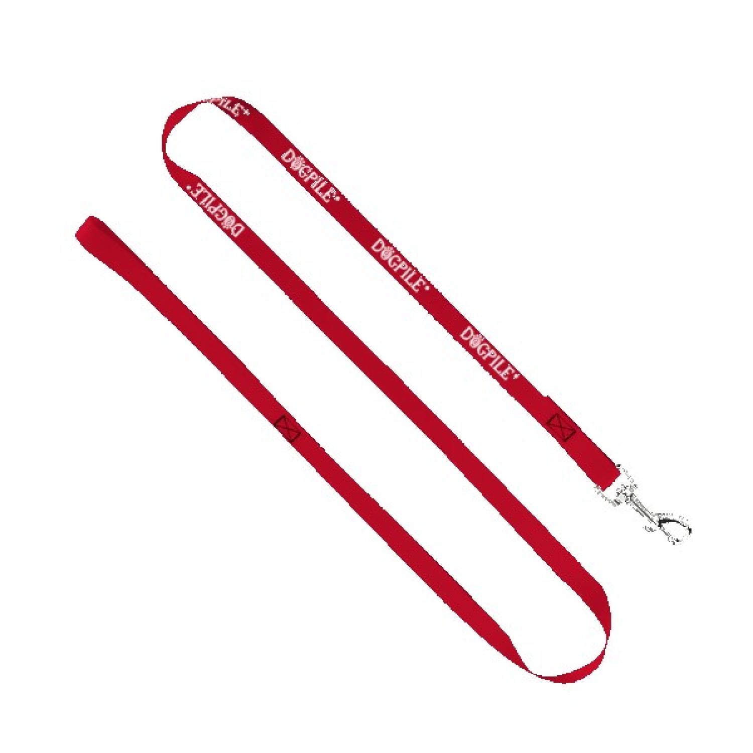Custom 3/4" Smooth Nylon Pet Leash with Bright Metal Snap Hook