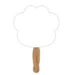 Custom Hand Held Paper Fan - Paw - 1