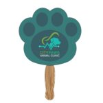Custom Hand Held Paper Fan - Paw