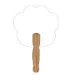 Custom Hand Held Paper Fan - Paw - 2
