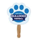 Custom Hand Held Paper Fan - Paw - 4