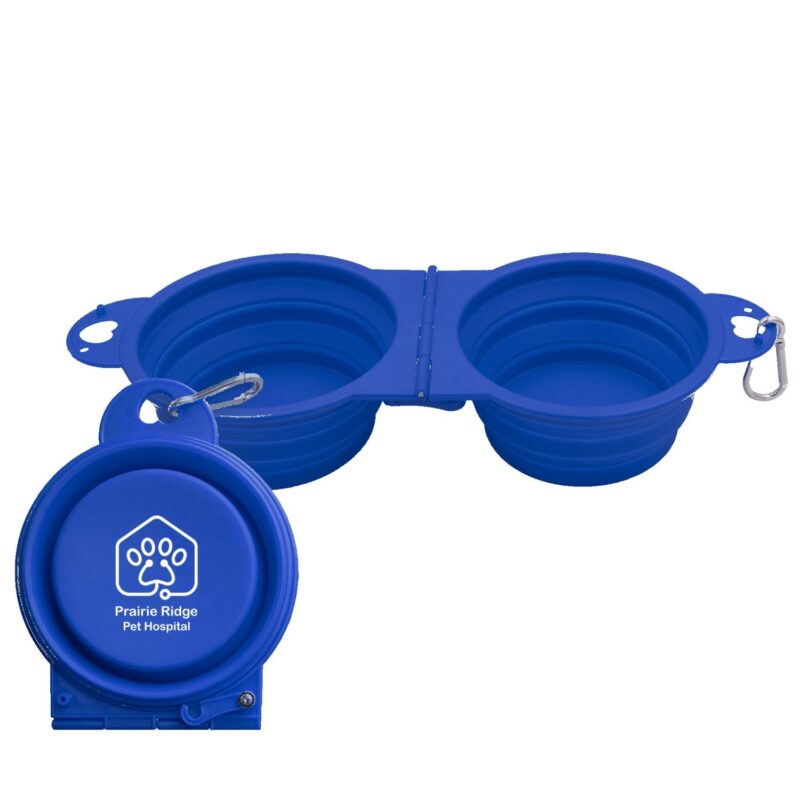 Custom Top Tail Double Collapsible Pet Bowl - 8