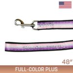Custom 1" X 48" Sublimated Heavy Duty Pet Leash with Nickel-plated Hardware