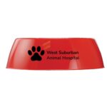 Custom 8" Plastic Pet Bowl - 4