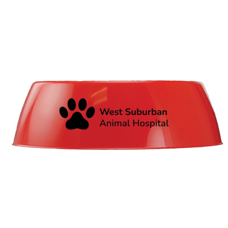Custom 8" Plastic Pet Bowl - 4