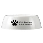 Custom 8" Plastic Pet Bowl - 6
