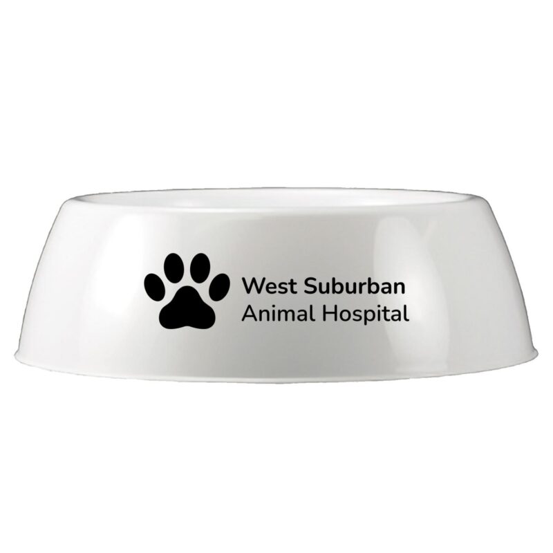 Custom 8" Plastic Pet Bowl - 6