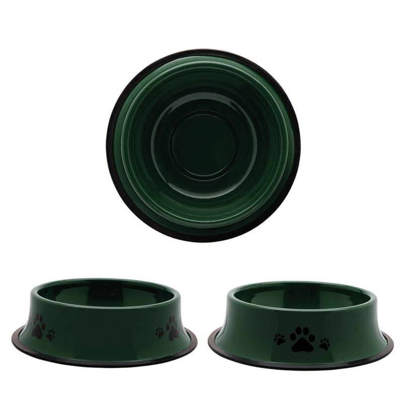 Custom 9" Stainless Steel Pet Bowl - 1