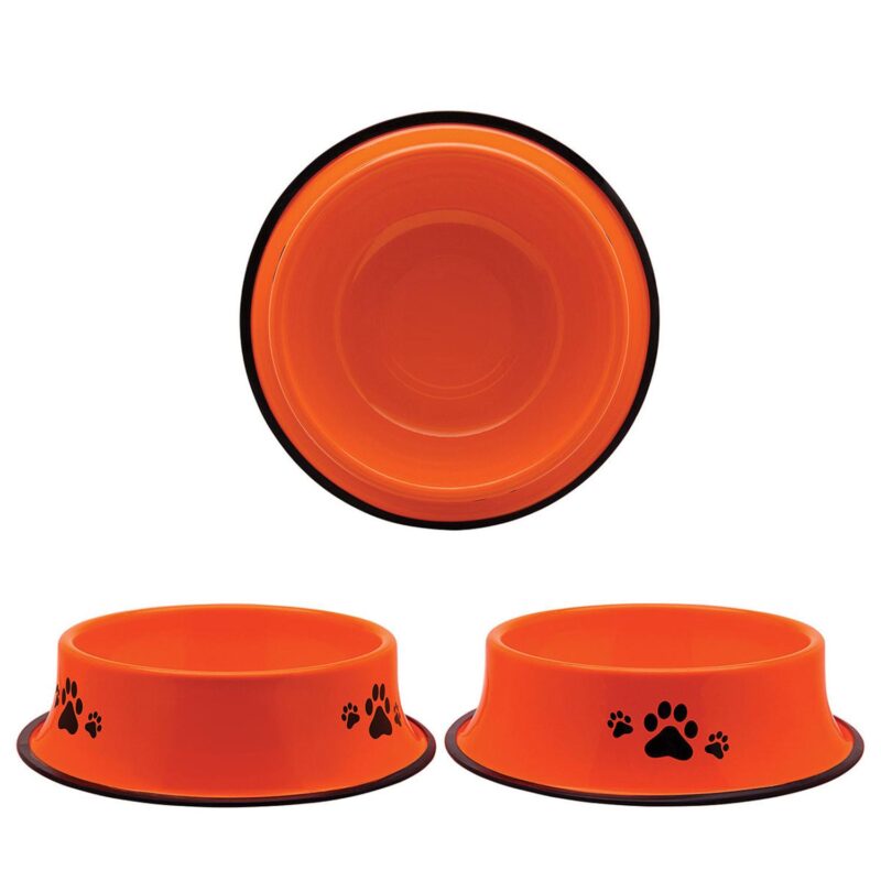 Custom 9" Stainless Steel Pet Bowl - 3