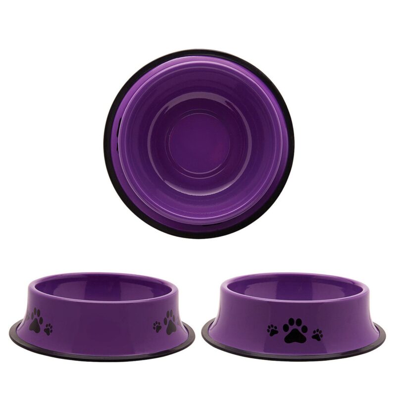Custom 9" Stainless Steel Pet Bowl - 4