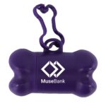 Custom Bone Shaped Pet Bag Dispenser - 1 Color Imprint