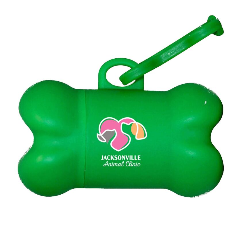 Custom Bone Shaped Pet Bag Dispenser - Full Color Sticker - 4