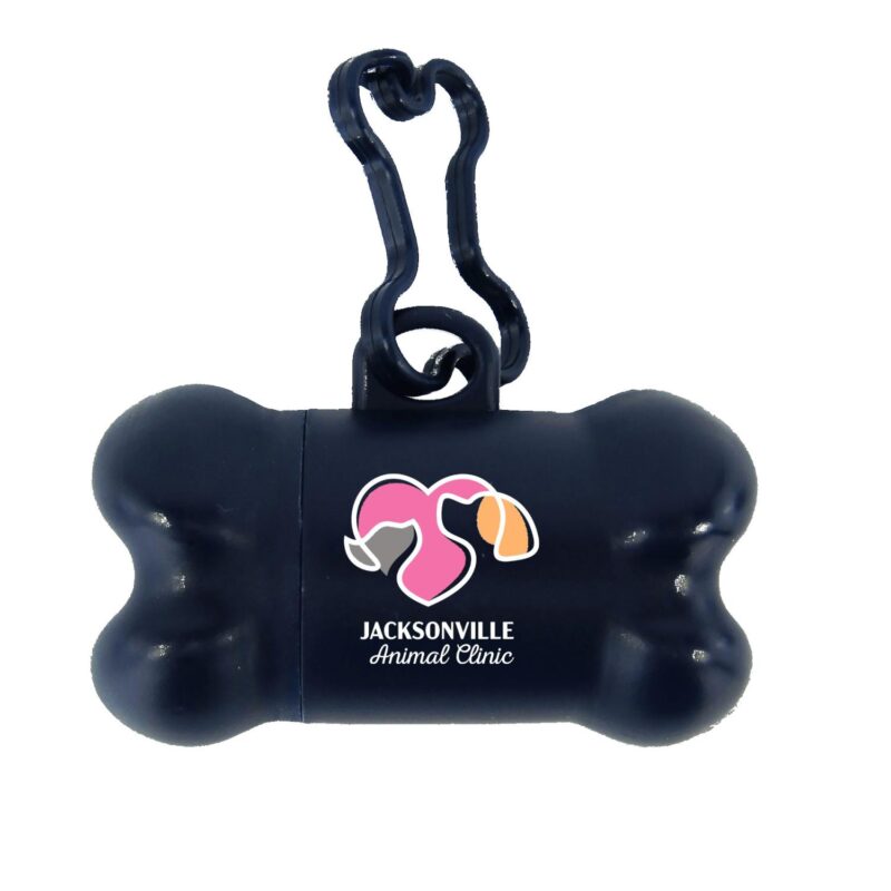 Custom Bone Shaped Pet Bag Dispenser - Full Color Sticker - 6