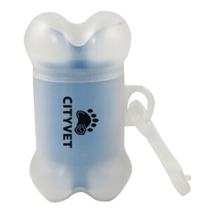 Custom Clear Bone Shaped Pet Bag Dispenser - 1 Color Imprint
