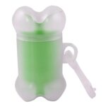 Custom Clear Bone Shaped Pet Bag Dispenser - Full Color Sticker - 3