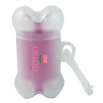 Custom Clear Bone Shaped Pet Bag Dispenser - Full Color Sticker - 4