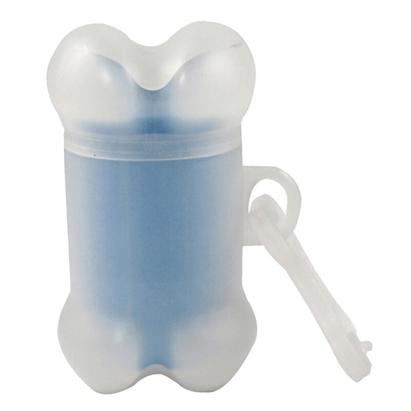 Custom Clear Bone Shaped Pet Bag Dispenser - Full Color Sticker - 6