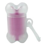 Custom Clear Bone Shaped Pet Bag Dispenser - Full Color Sticker - 7