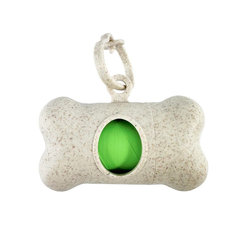 Custom Eco-Friendly Bone Shaped Pet Bag Dispenser with Compostable Bags - Full-Color Imprint - 2