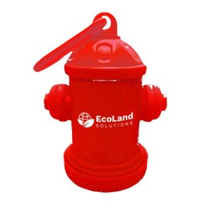 Custom Fire Hydrant Pet Bag Dispenser - 1 Color Imprint