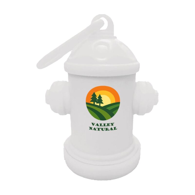 Custom Fire Hydrant Pet Bag Dispenser - Full Color Sticker