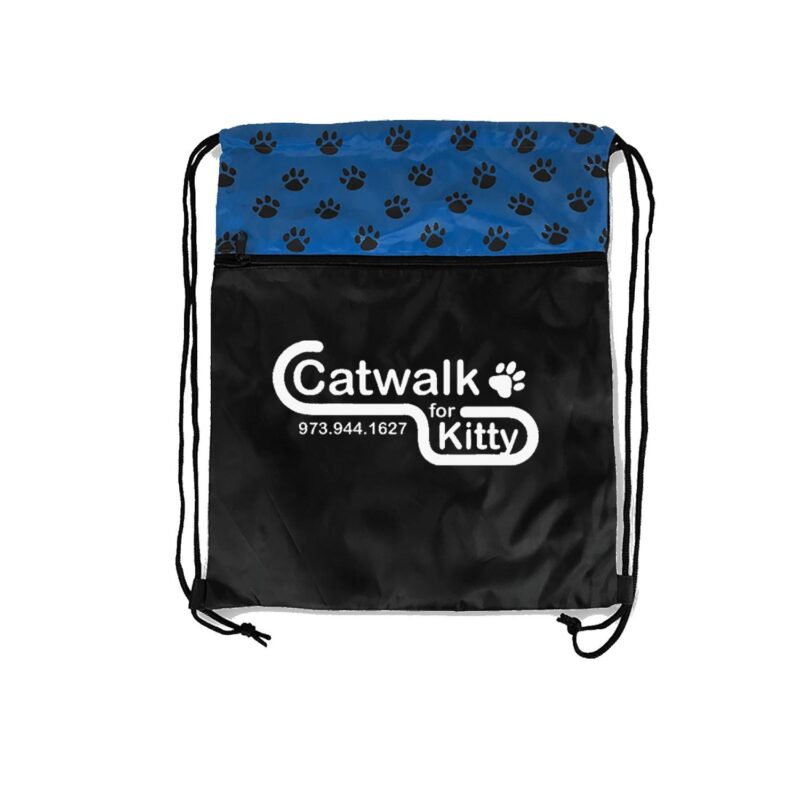 Custom Pet Paw Print Drawstring Pack - 2