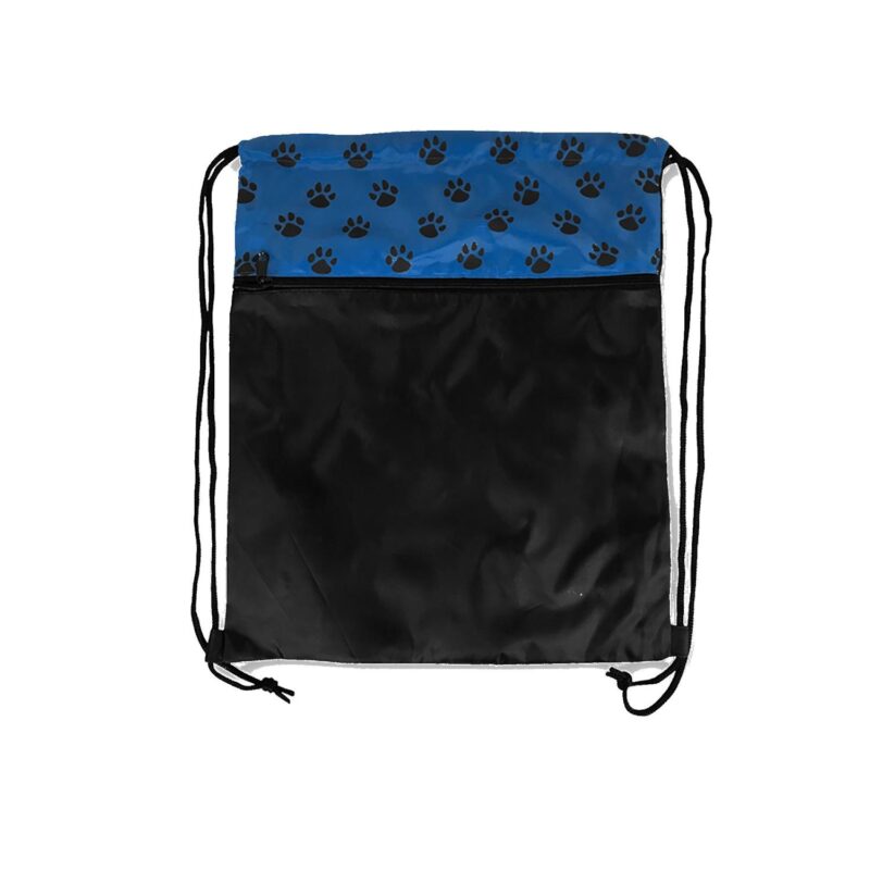 Custom Pet Paw Print Drawstring Pack - 3