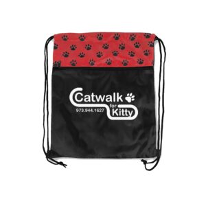 Custom Pet Paw Print Drawstring Pack