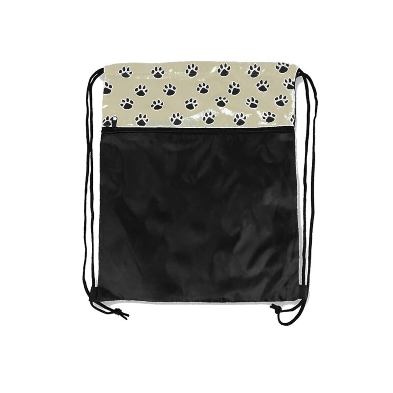 Custom Pet Paw Print Drawstring Pack - 5