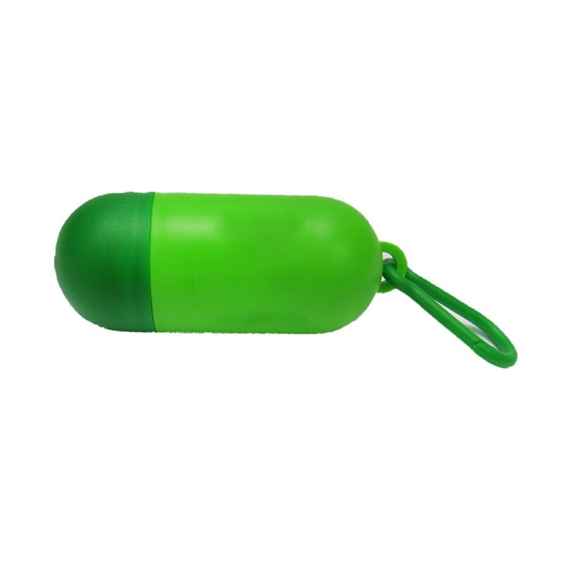 Custom Two-Toned Capsule Shaped Pet Bag Dispenser - Full Color Sticker - 5