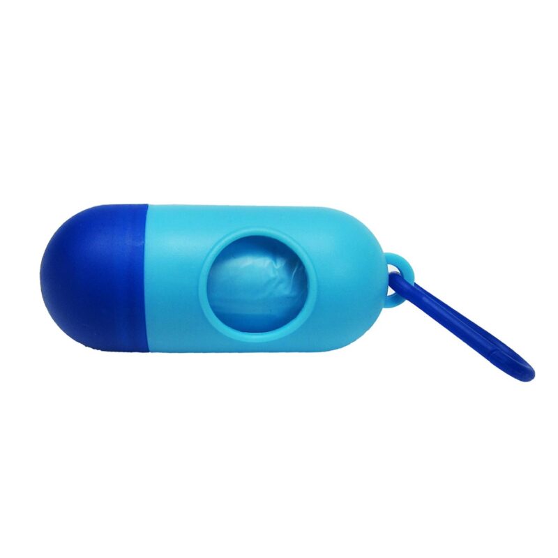 Custom Two-Toned Capsule Shaped Pet Bag Dispenser - Full Color Sticker - 6
